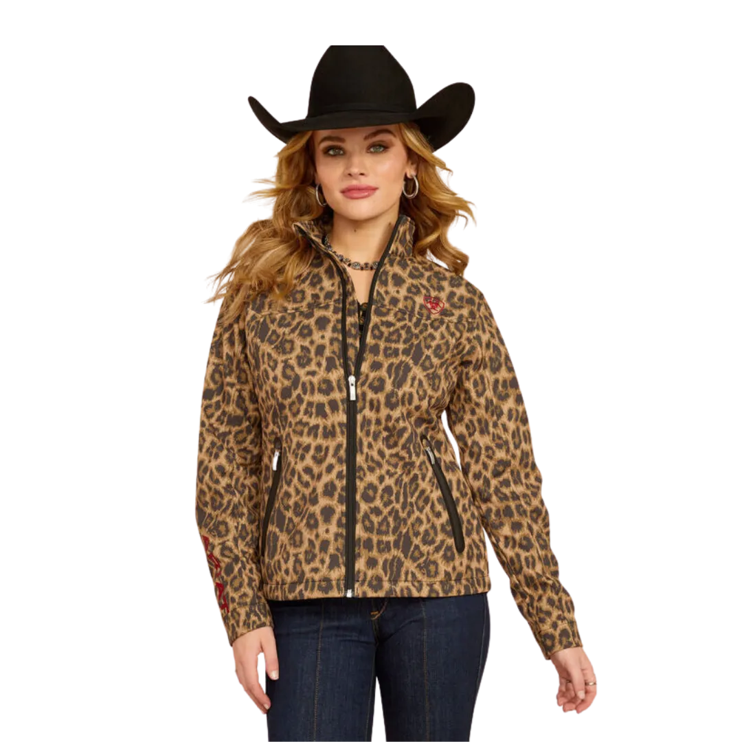 Ariat Women's New Team Softshell Print Lila Leopard Jacket