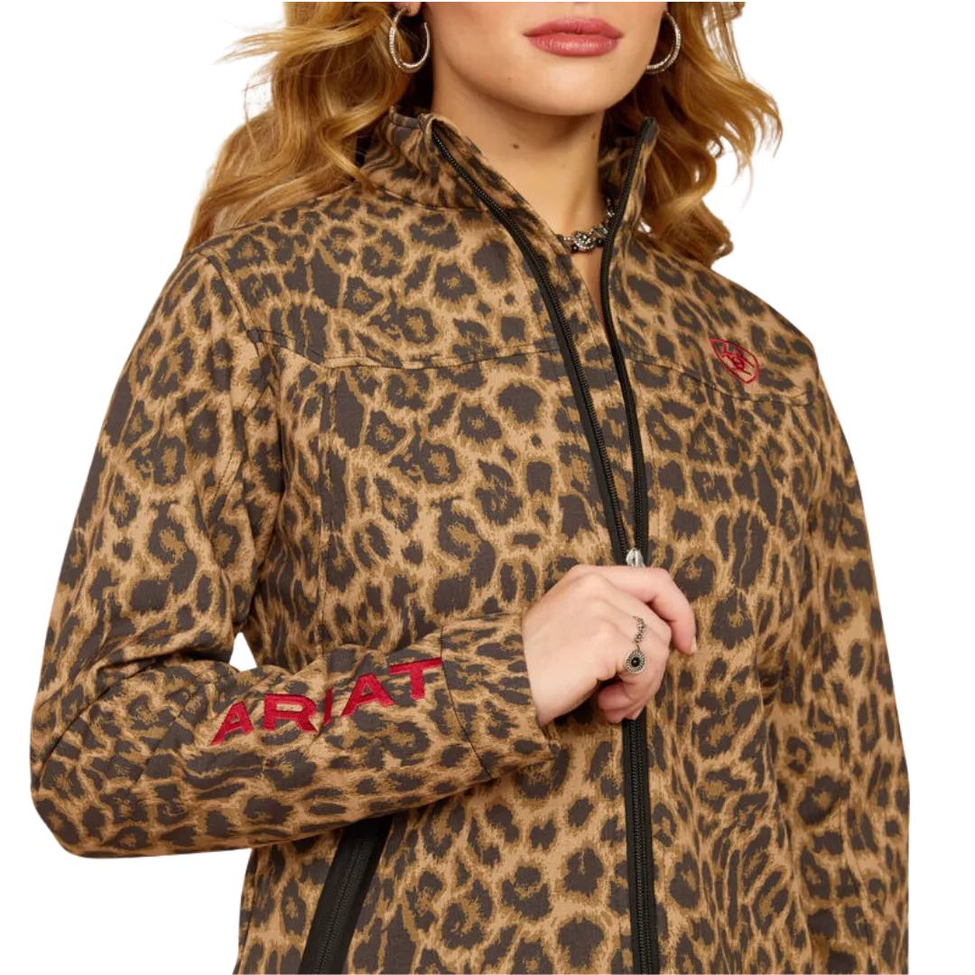 Ariat Women's New Team Softshell Print Lila Leopard Jacket