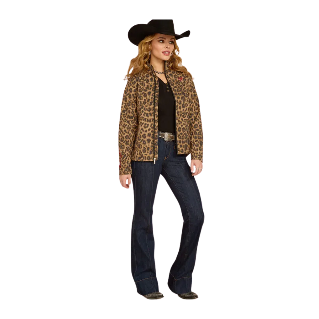 Ariat Women's New Team Softshell Print Lila Leopard Jacket