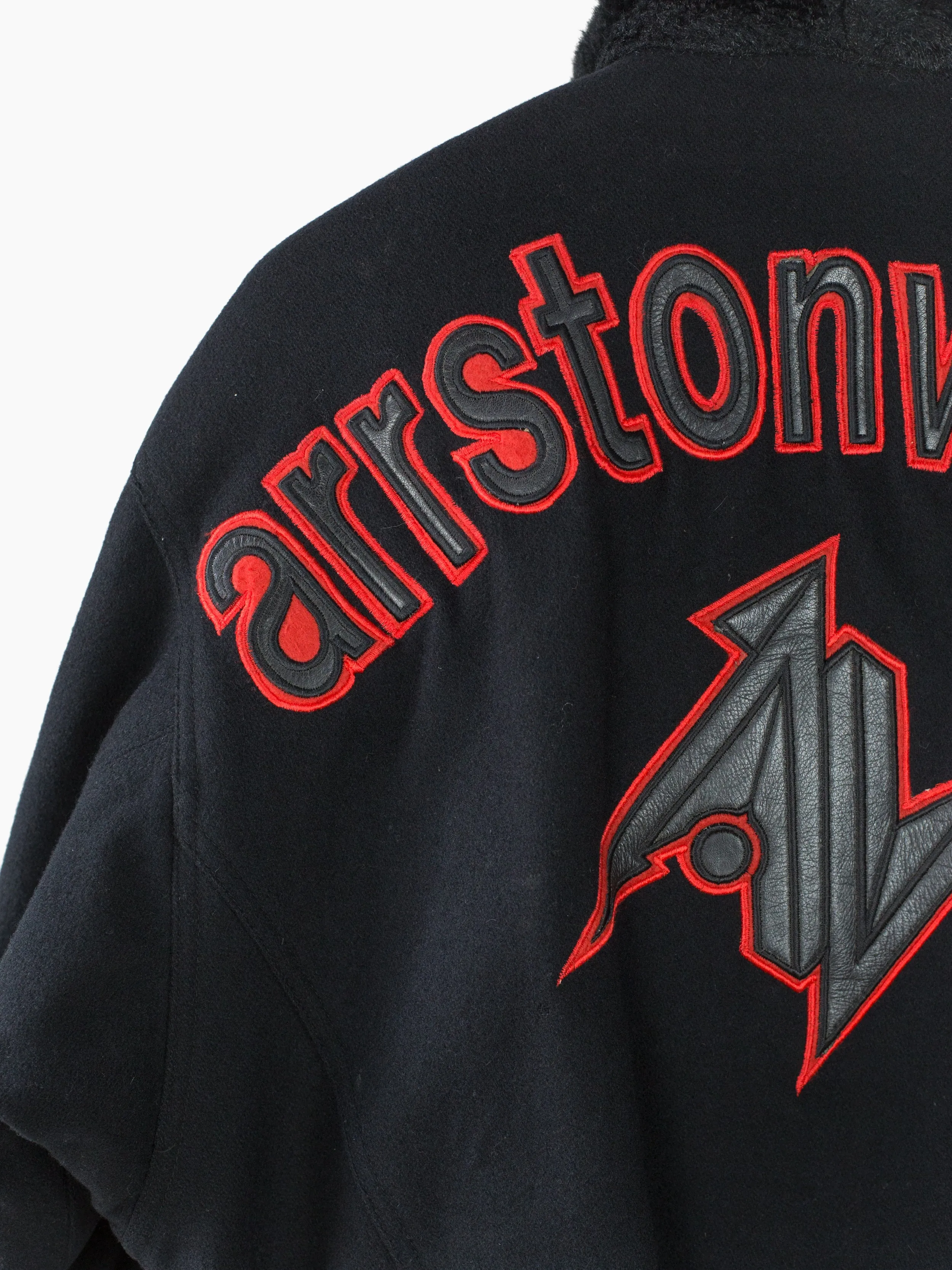 Arrston Volaju by Kohshin Satoh 80s Ring Clasp Mixed Material Reversible Bomber