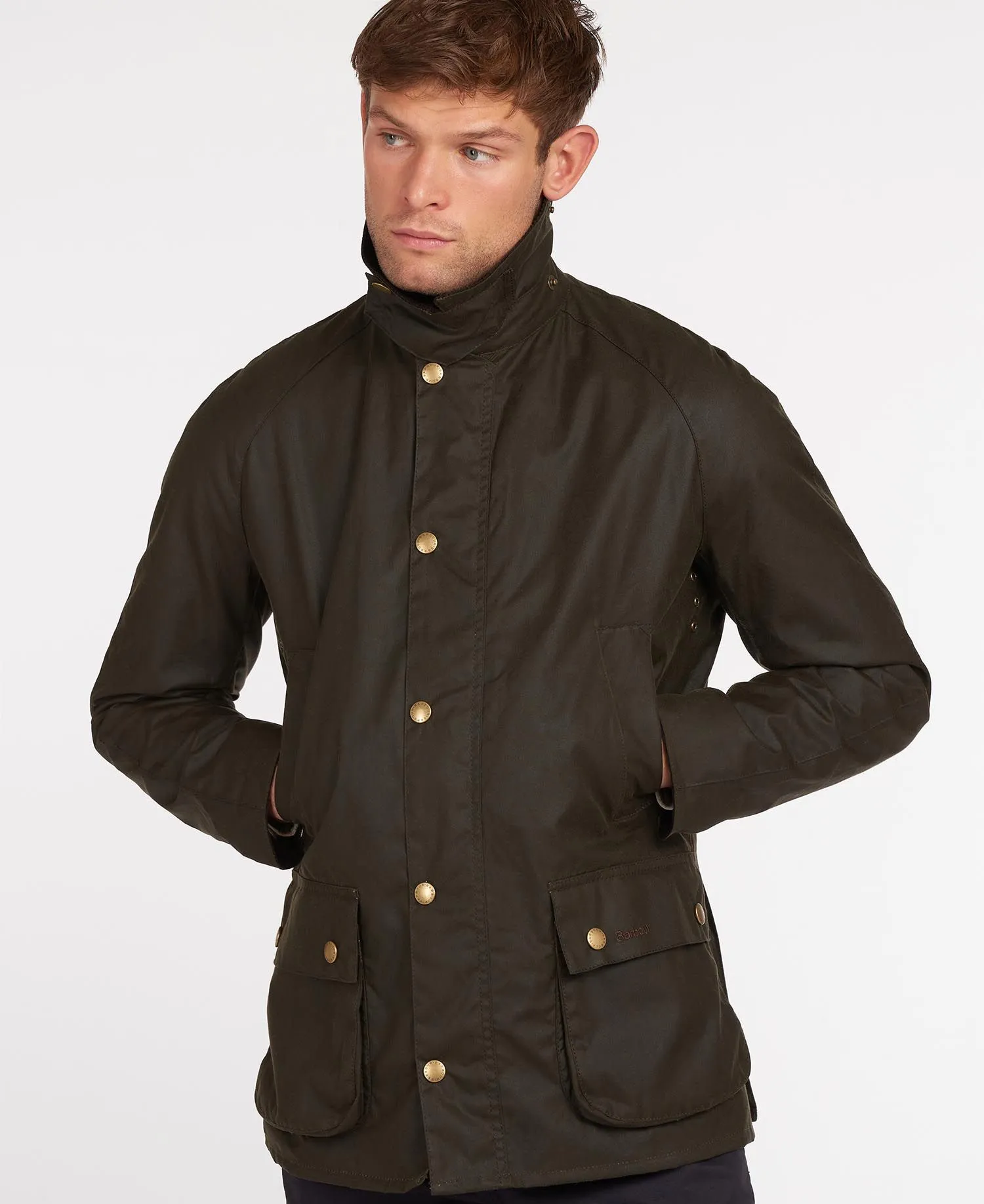 Ashby Waxed Jacket - Olive