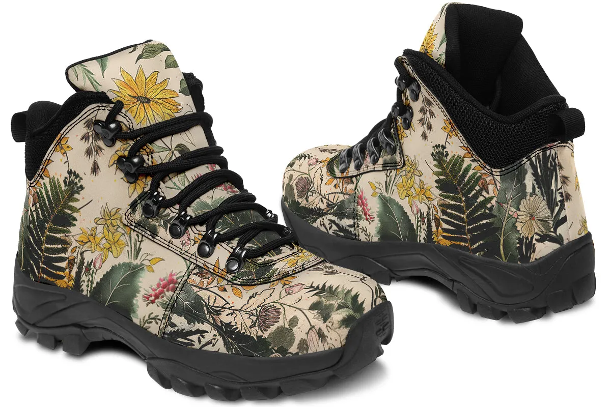 Fernwood Outdoor Boots - Water Resistant Vegan Leather Trekking Shoes with Durable Soles