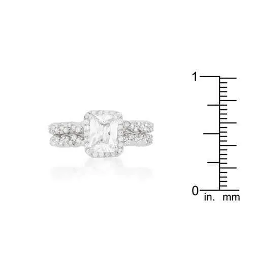 Halo Radiant Wedding Set