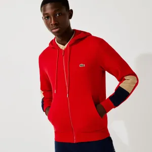 Lacoste Men's Hooded Colorblock Fleece Zip Sweatshirt