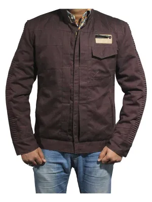 Men Stylish Cotton Jacket - Dark Brown