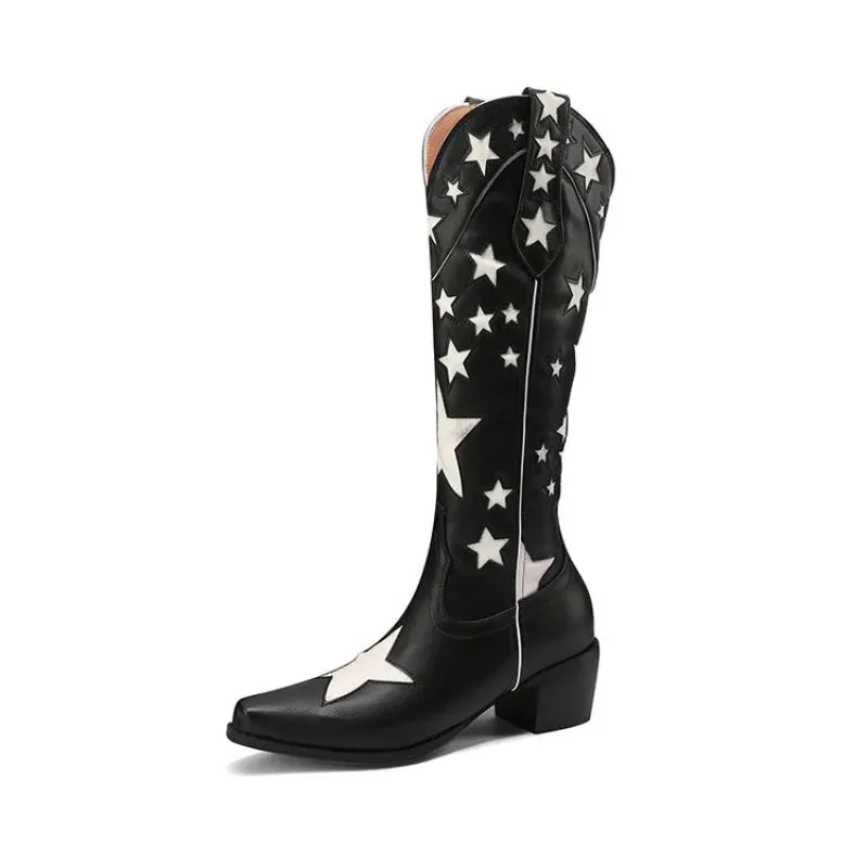 Pre Order:  Slip-on Cowgirl Long Boots