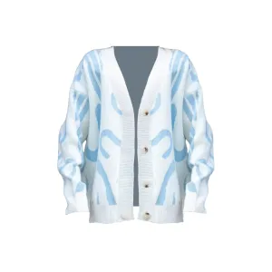 Pre Order: Soft Abstract Loose Knitted Cardigan