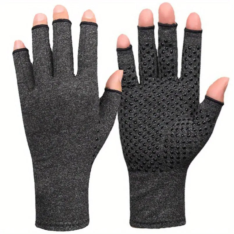 Thermal Fingerless Compression Gloves for Winter Workouts