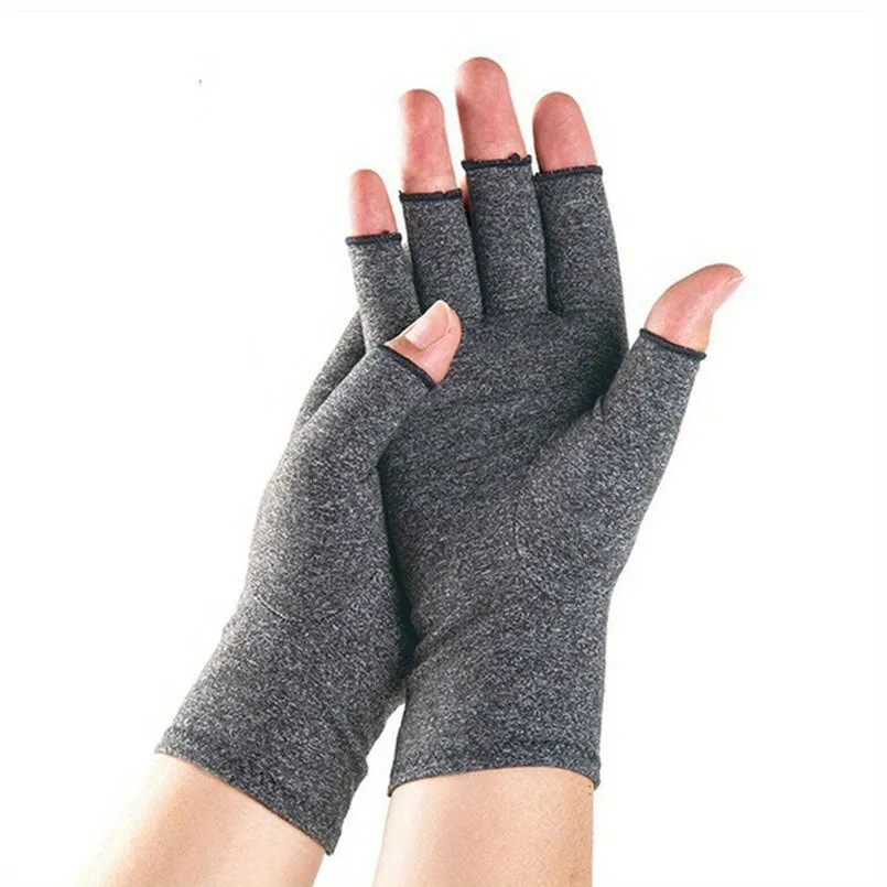 Thermal Fingerless Compression Gloves for Winter Workouts