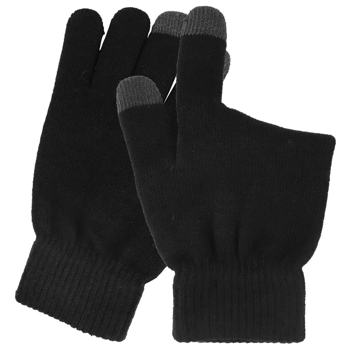 Touchscreen Gloves for Smartphones and Tablets - Medium / Black