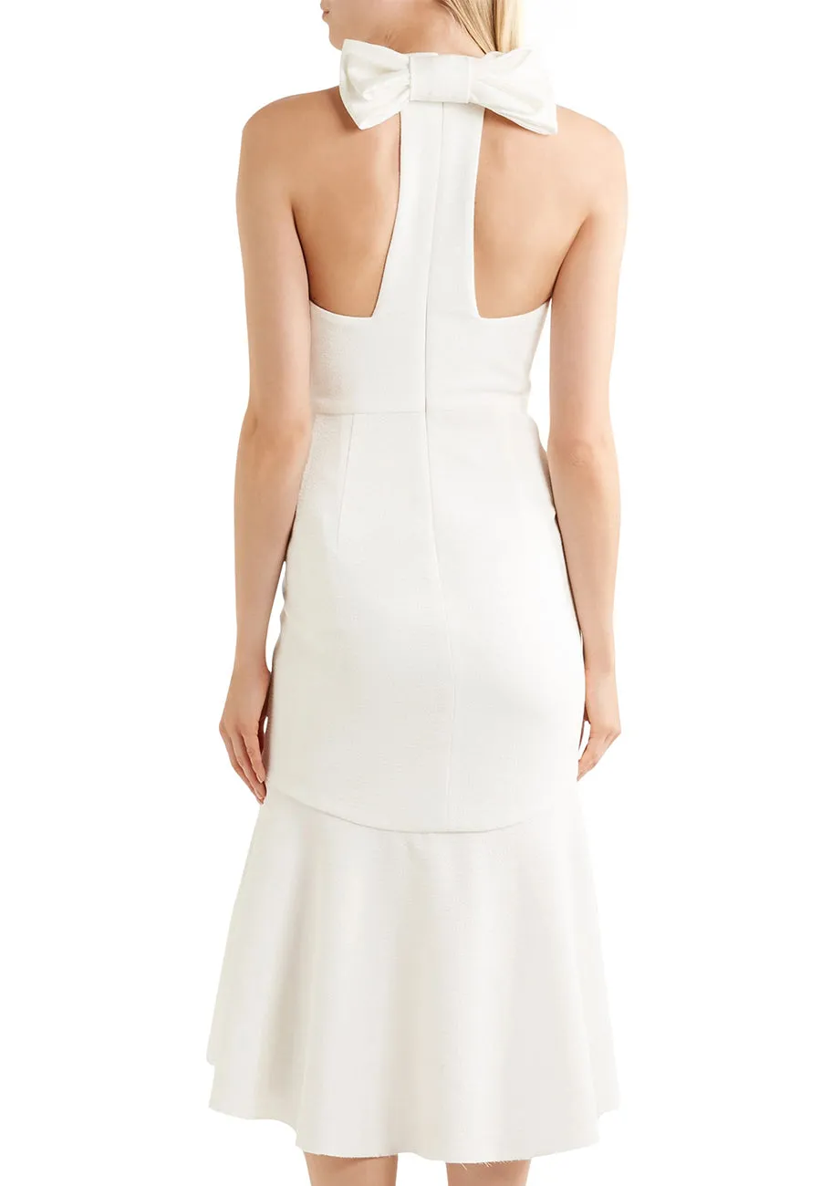 White Bow Back CloquǸ Dress