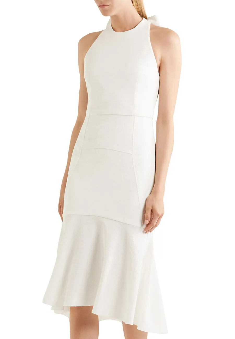 White Bow Back CloquǸ Dress