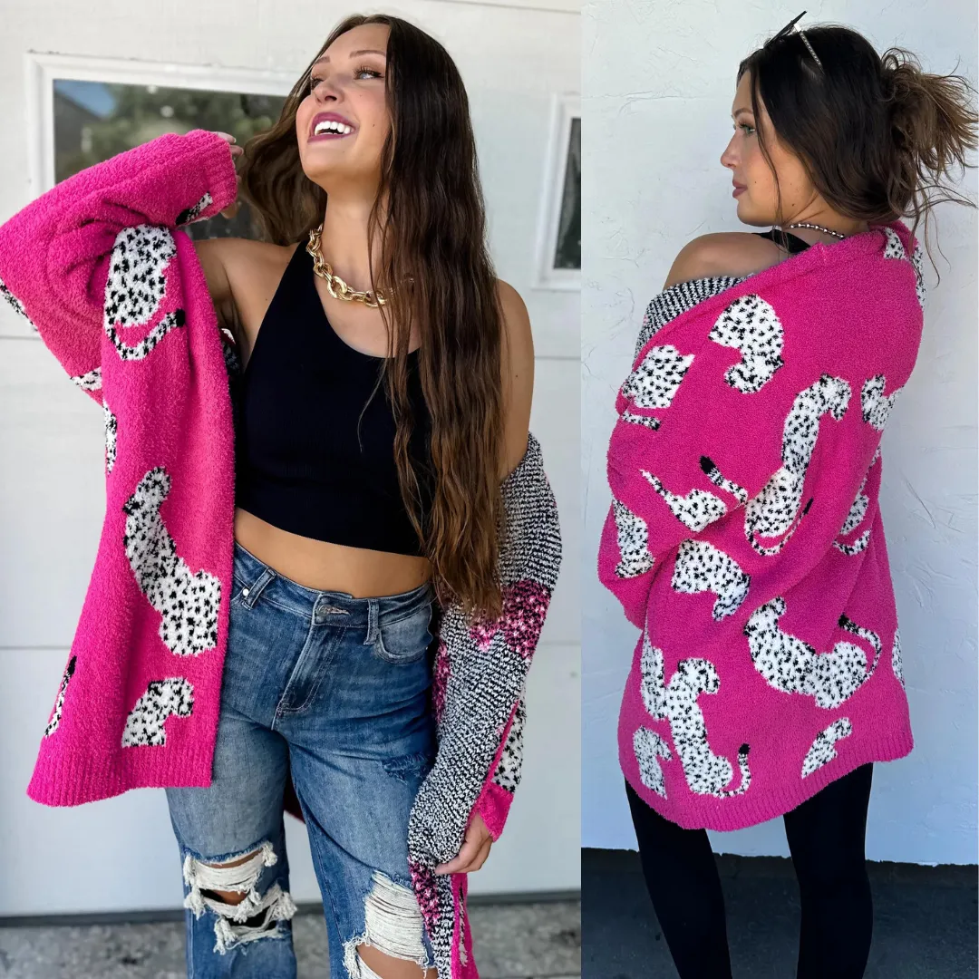 Wild About It Leopard Cloud Cardigan Pre-Order